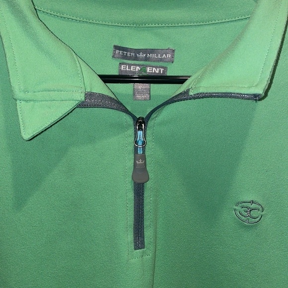 Peter Millar Element 4 Wind 1/4 Zip
Men's XL Pullover Aqua Blue
Timiquana Golf - Picture 2 of 7